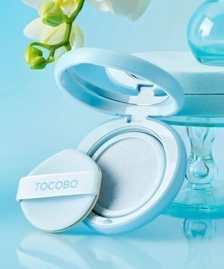 Солнцезащитный кушон 01 Cotton Blue Tocobo Blur Finish Sun Cushion 13 г &mdash; фото
