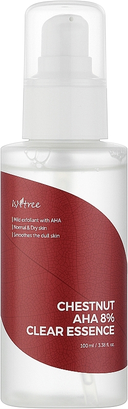 Отшелушивающая эссенция Isntree Chestnut AHA 8% Clear Essence 100 мл