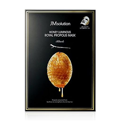 Антивікова тканинна маска для обличчя JMsolution Honey Luminous Royal Propolis Mask з прополісом, 30 г