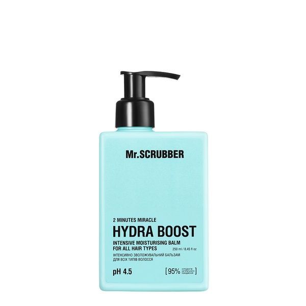 Інтенсивно зволожуючий бальзам Mr.Scrubber Hydra Boost 2 Minutes Miracle Intensive Moisturising Balm для всіх типів волосся, 250 мл &mdash; фото