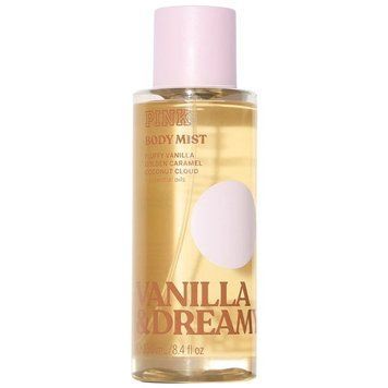 Парфюмированный спрей Victoria's Secret Pink Vanilla & Dreamy Creme Body Mist, 250 мл &mdash; фото