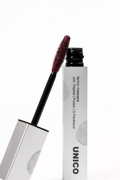Термотушь для ресниц Unico BURGUNDY TERMO MASCARA with peptides, бургунди 10 г &mdash; фото