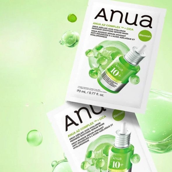 Заспокійлива тканинна маска Anua Azelaic Acid Hyaluron Redness Soothing Serum Mask &mdash; фото