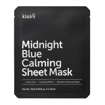 Успокаивающая тканевая маска для лица Dear, Klairs Midnight Blue Calming Sheet Mask 25 мл &mdash; фото