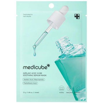 Заспокійлива тканинна маска з азелаїновою кислотою Medicube Azelaic Acid 16 BB Calming Serum Mask, 25г &mdash; фото