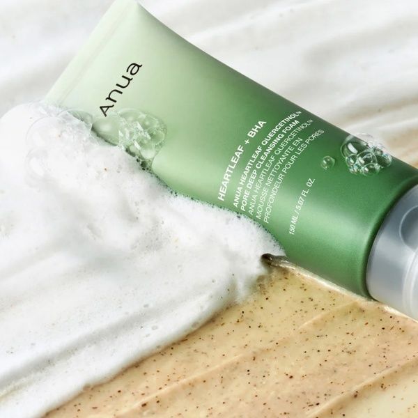 Глибокоочищувальний гель для обличчя Anua Heartleaf Quercetinol Pore Deep Cleansing Foam, 150 мл &mdash; фото