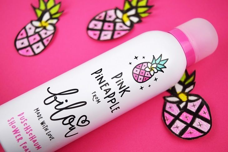 Міні-пінка для душу Bilou Pink Pineapple 50 мл &mdash; фото