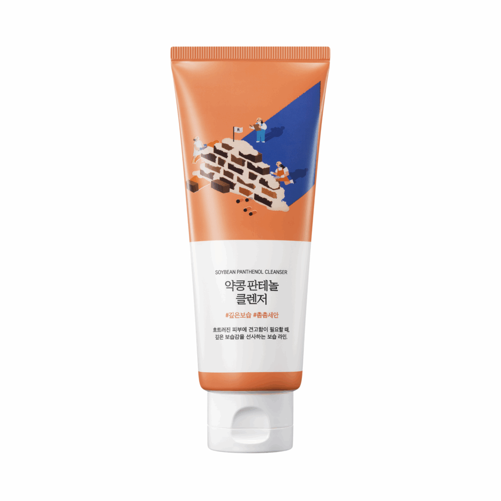 Пінка для умивання з екстрактом соєвих бобів та пантенолом ROUND LAB Soybean Panthenol Cleanser 150 мл