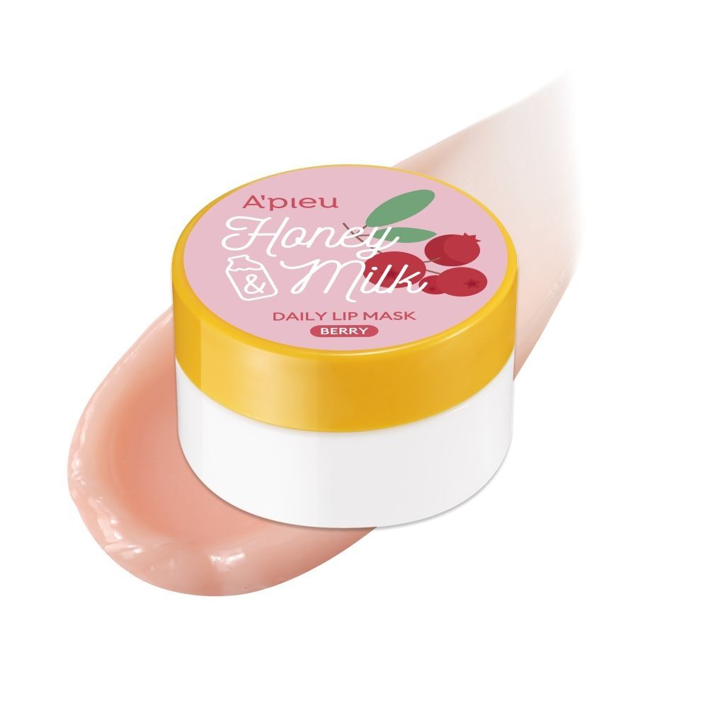 Нічна маска для губ Apieu Honey & Milk Berry Lip Sleeping Pack, 6 г