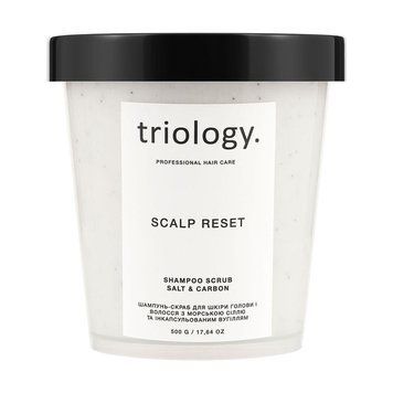 Шампунь-скраб для шкіри голови triology Scalp Reset з морською сіллю та інкапсульованим вугіллям, 500 мл &mdash; фото