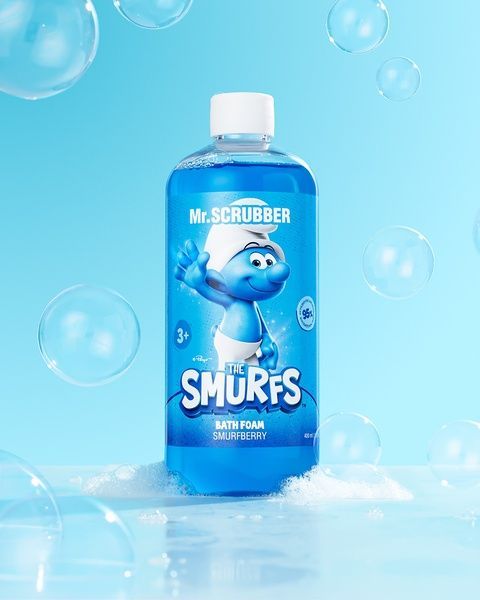 Пена для ванны Mr.Scrubber The Smurfs Smurfberry, 400 мл &mdash; фото
