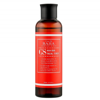 Відлущуючий тонер з кислотами для проблемної шкіри Cos De BAHA AHA BHA GS Facial Toner 200ml