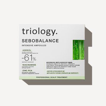 Балансувальна сироватка для шкіри голови схильної до жирності triology Triology 20 ампул х5мл &mdash; фото