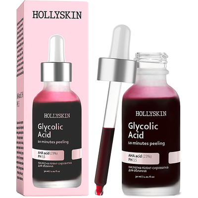 Кислотна пілінг-сироватка для обличчя HOLLYSKIN Glycolic Acid, 30 ml