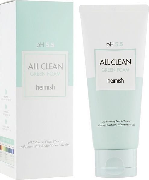 Очищаючий гель для вмивання з нейтральним РН Heimish All Clean Green Foam, 150 г &mdash; фото