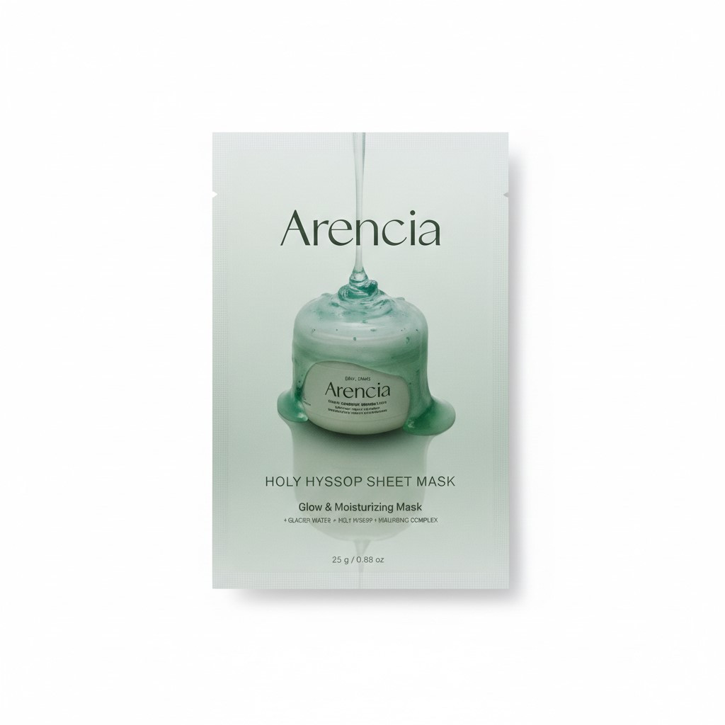 Заспокійлива тканинна маска ARENCIA Holy Hyssop Sheet Mask