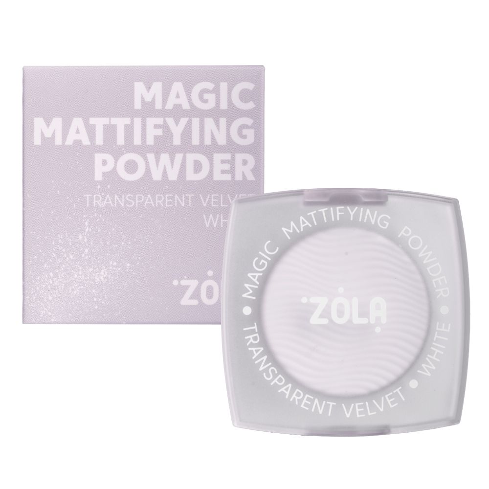 Матуюча пудра прозора ZOLA Magic Mattifying Powder WHITE